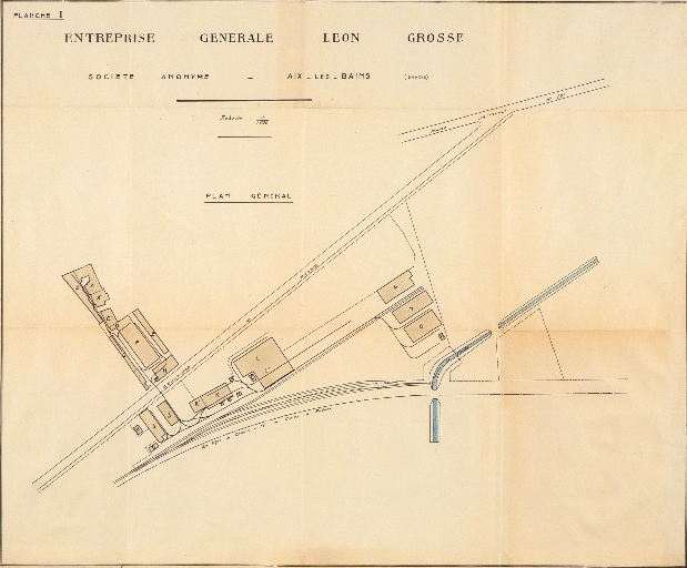 Edifice artisanal, Maison Grosse et Gerlat, puis usine de fabrication de matériaux de construction, entreprise de travaux publics, Entreprise Léon Grosse et Cie, actuellement Entreprise générale Léon Grosse