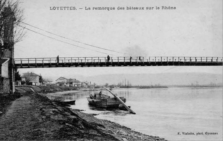 Pont suspendu de Loyettes (détruit)