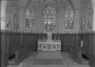 Lambris de revêtement, stalles et bancs de fidèles (ensemble des boiseries de l'église)