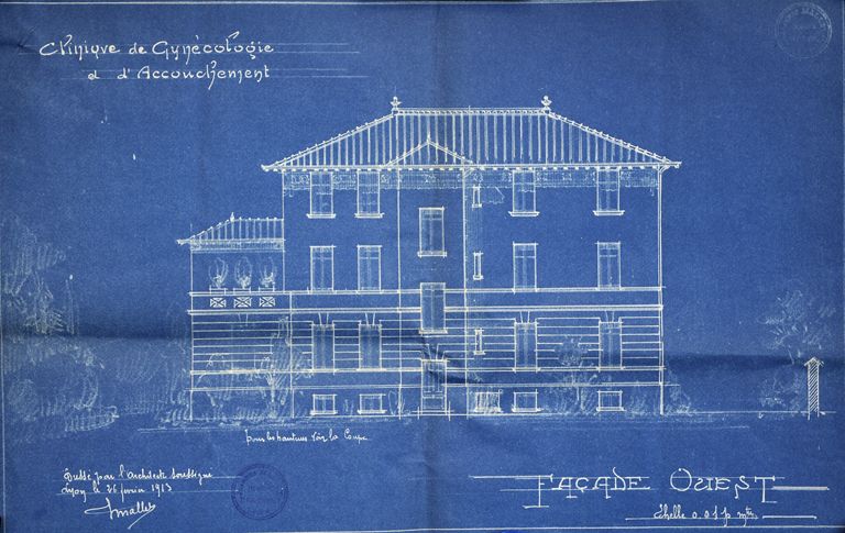 Etablissement médical Clinique gynécologique et d'accouchement du docteur Violet, actuellement foyer arménien de jeunes filles Saint-Grégoire