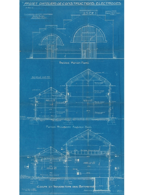 Ateliers de fabrication, Anciennes halles