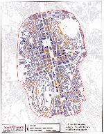 Les immeubles du centre de Saint-Etienne