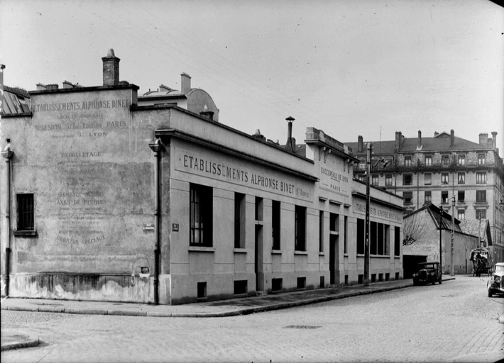 Usine de construction mécanique dite Ets Alphonse Binet fournitures générales pour automobile