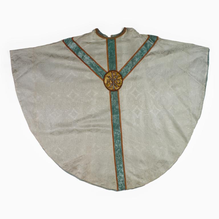 chasuble, étole, voile de calice : ornement blanc n°1