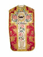 chasuble, étole : ornement rouge