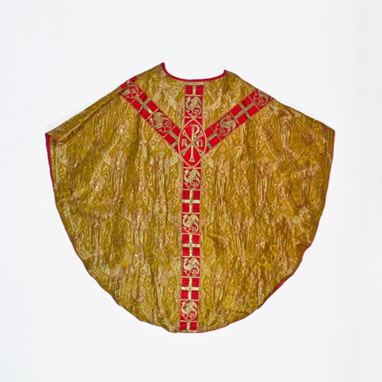 chasuble, étole, voile de calice : ornement doré n°2