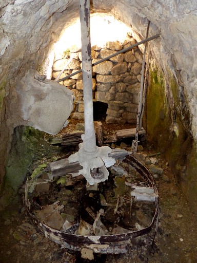 La chambre de la roue du moulin.