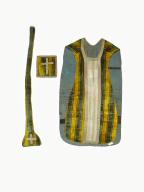 chasuble, étole, bourse de corporal