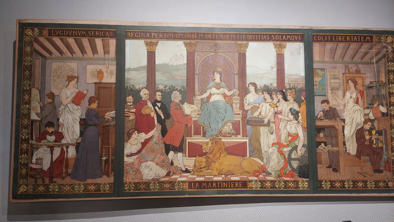Peinture, étude de broderie
