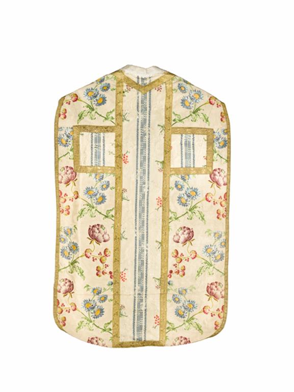 chasuble, étole, manipule : ornement blanc n°3