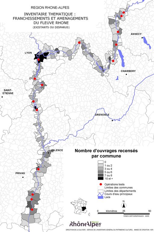 Présentation de l'étude des points de franchissement du Rhône en région Rhône-Alpes
