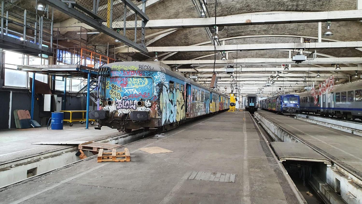 Halle de lavage de Croix-Barret de la gare de la Guillotière