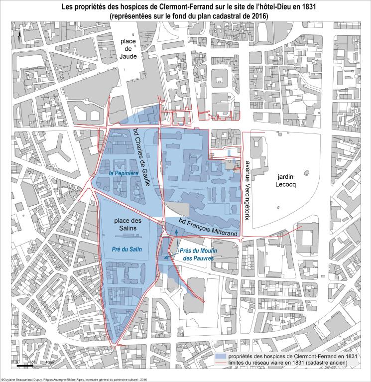 Hôtel-Dieu de Clermont-Ferrand : l'édifice de l'hôtel-Dieu