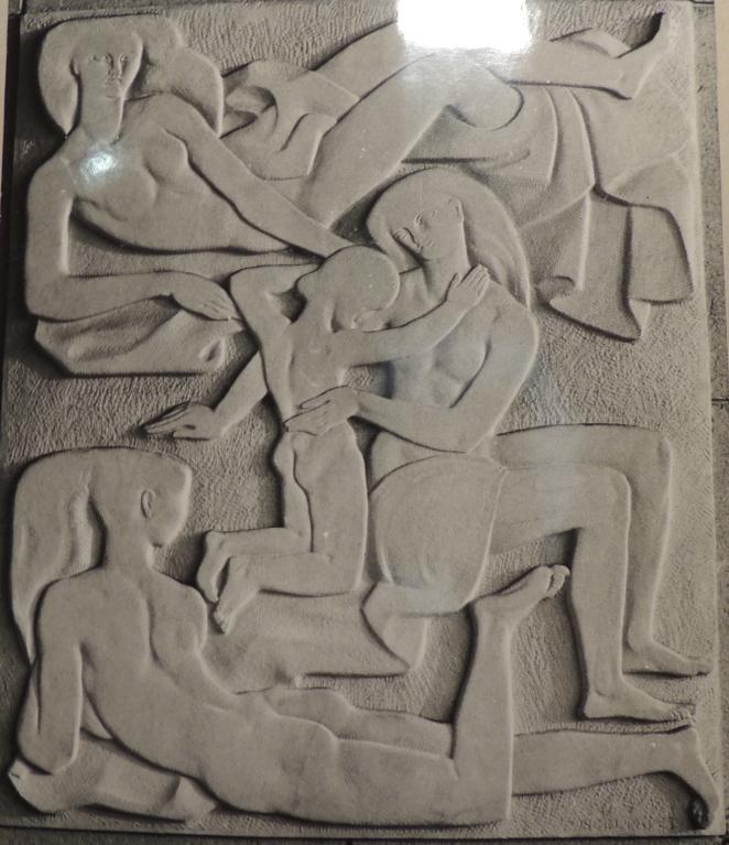 Ensemble de 4 reliefs semi-méplat : La Danse ; la Coquetterie ; la Tendresse ; la Pureté