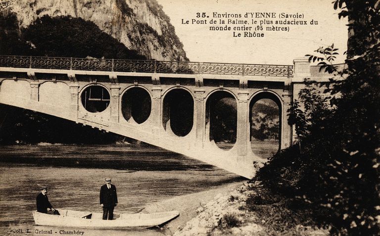 Pont de La Balme (détruit) ; culée (vestiges)
