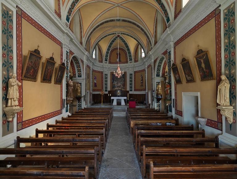 Peintures monumentales : décor de l'église Saint-Laurent