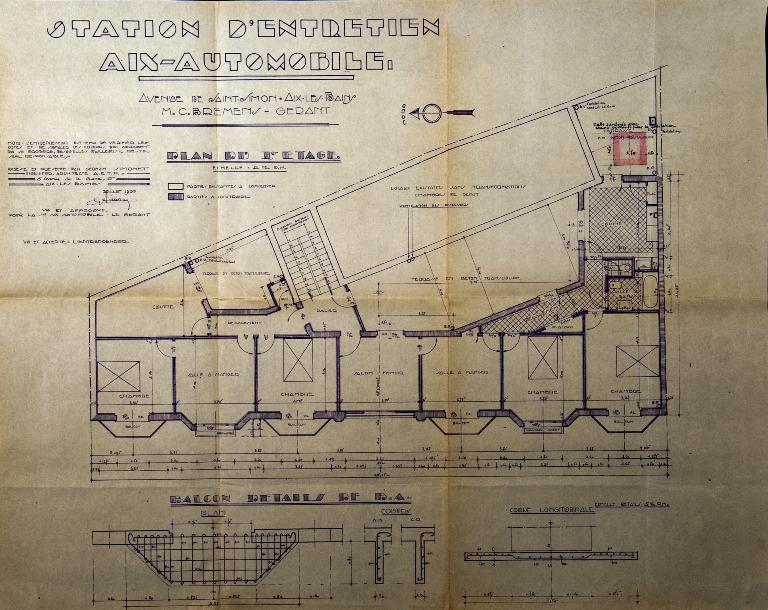 Garage de réparation automobile, actuellement usine de taille de matériaux de construction dite Marbrerie Tona