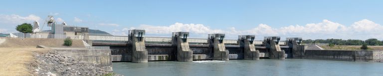 Barrage de retenue de Rochemaure, pont de service