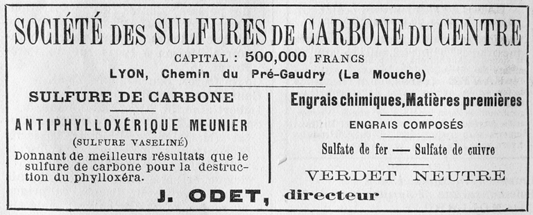 Usine de produits chimiques, d'engrais, produits phytosanitaires dite Société des Sufates de Carbone du Centre et société Roiret