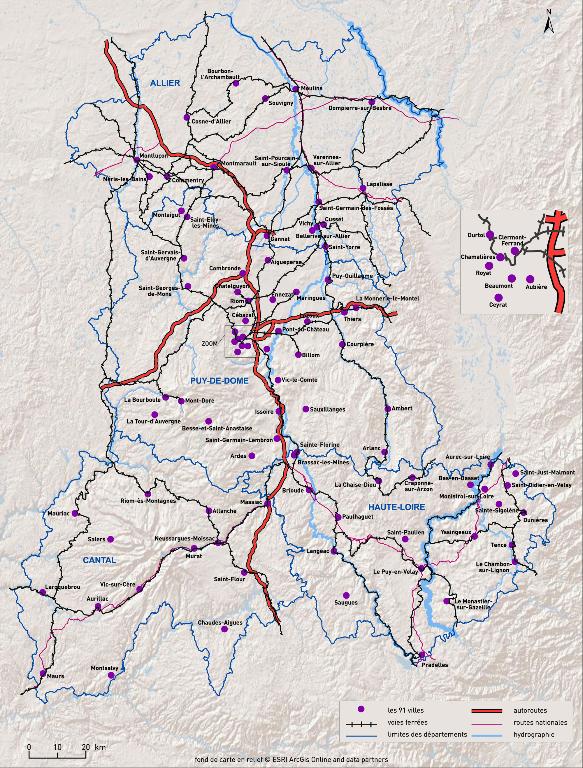 L'Auvergne des villes