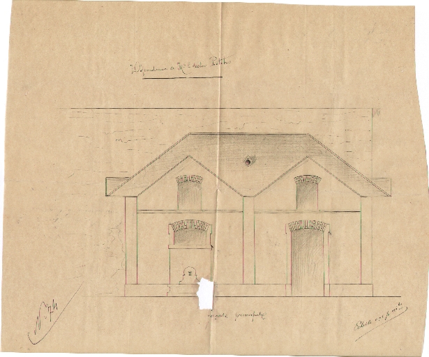 Ecurie et logement, actuellement maison