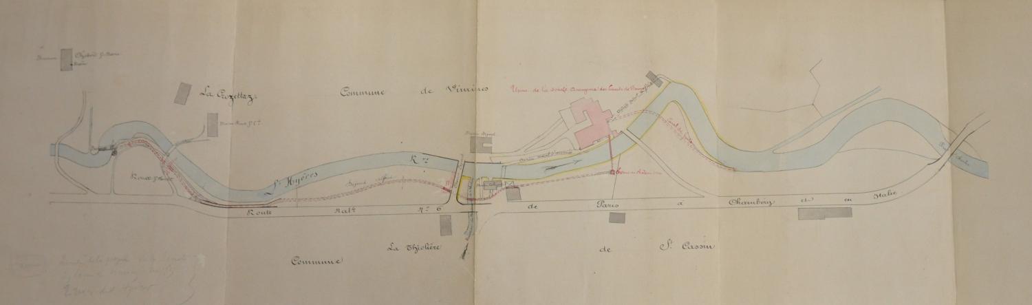 Fabrique de ciment et de chaux Castellazo puis Routin, Grumel aîné et Compagnie puis usine de la Société anonyme des Ciments de Vimines actuellement scierie