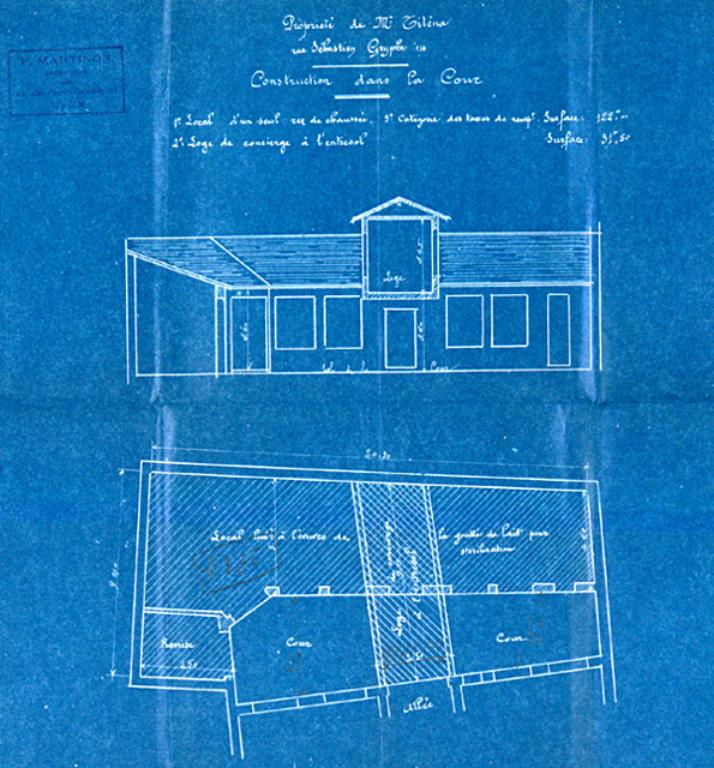 Usine liée au travail du bois dite Tardy successeurs Pillon Veuve "à la grande échelle"