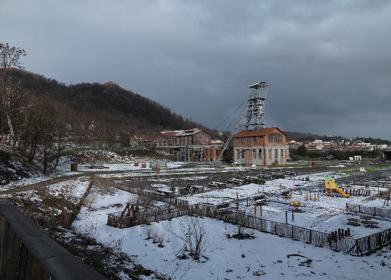 Mine de charbon site Couriot, actuellement Puits Couriot Parc-Musée de la Mine de Saint-Etienne