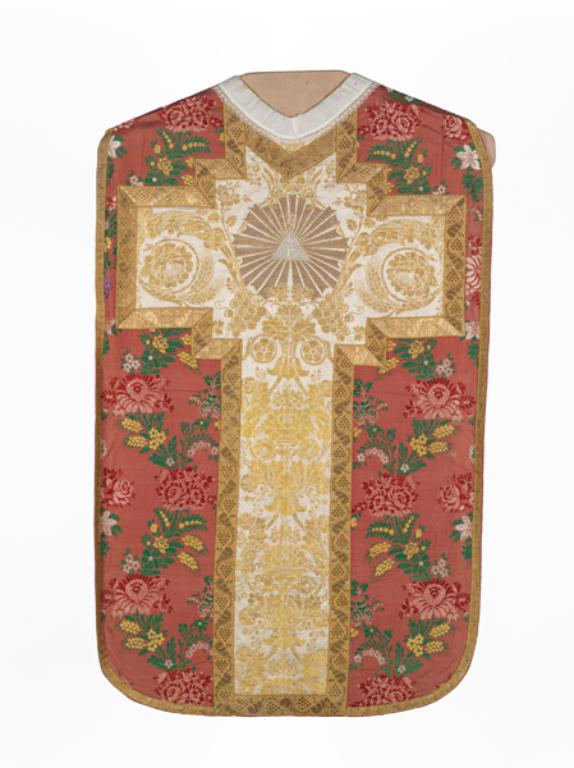 chasuble, manipule, étole, bourse de corporal