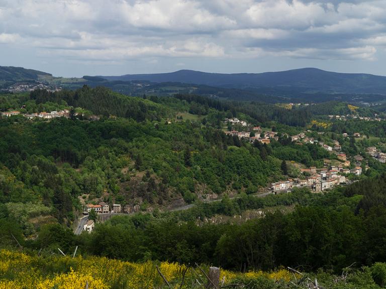 Pentes de la commune de Thiers