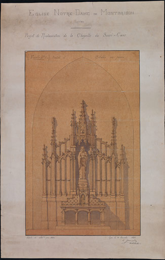 Autel et retable du Sacré-Coeur