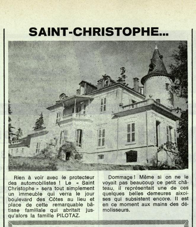 Maison, dite villa Nicoullaud, puis villa Saint Christophe