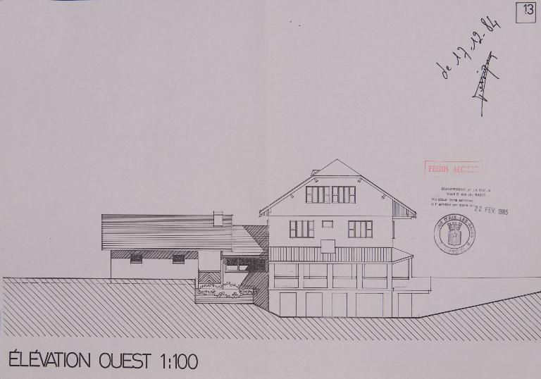 Remise agricole et logement, dépendance du domaine de Chantemerle, puis maison, puis hôtel de voyageurs, dit Auberge de Chantemerle, actuellement résidence meublée Le Chantemerle