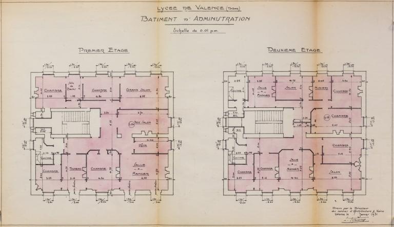 Maison, actuellement pavillon de l'administration du lycée Émile-Loubet (bâtiment A)