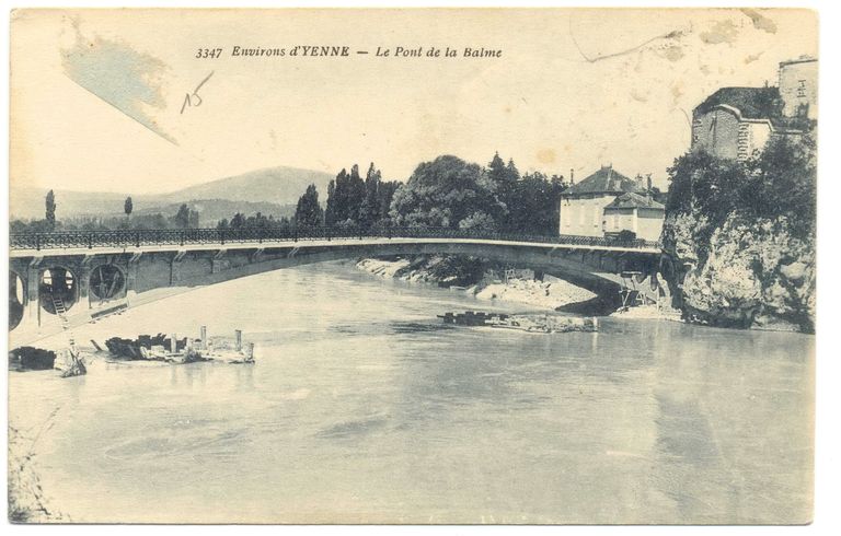 Pont de La Balme (détruit) ; culée (vestiges)