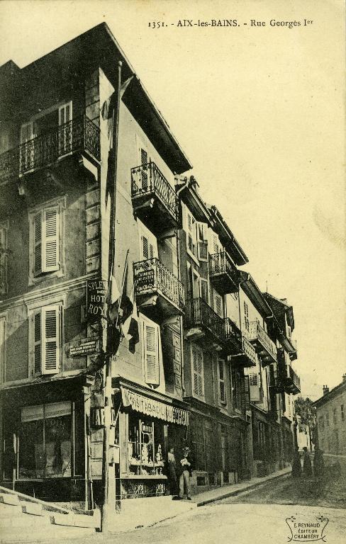 Rue de Mouxy et rue Haldimann, ancien chemin d'intérêt communal n° 49, actuellement rue Georges Ier