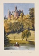 Aquarelle de Clémentine d'Orléans : Château de Randan