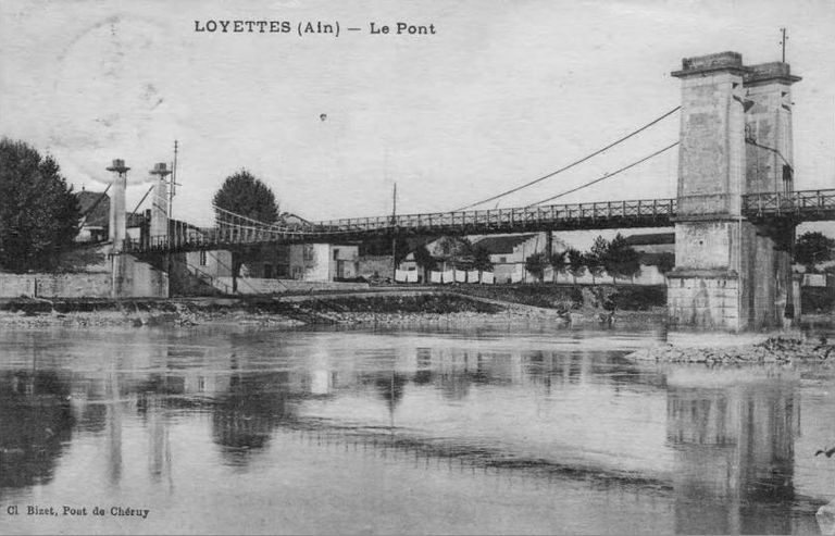 Pont suspendu de Loyettes (détruit)