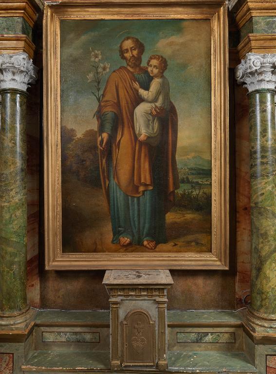 Ensemble de deux tableaux : saint Joseph et l'Enfant ; la Vierge à l'Enfant