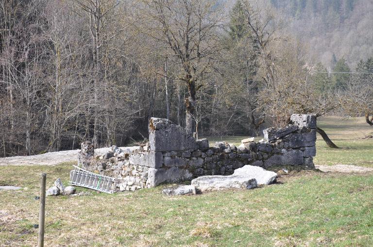 Moulin à farine Cullaz et moulin à foulon Janin puis martinet Janin actuellement vestiges