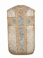 chasuble, étole, manipule, : ornement blanc n°2