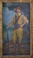 Tableau d'Angèle Delasalle - Portrait du duc de Montpensier, chasseur au tigre