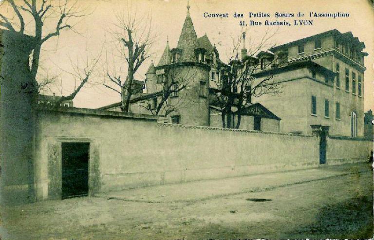 Maison forte dite château de la Buire, couvent de petites soeurs de l'Assomption, école de rééducation professionnelle de blessés militaires de la Ville de Lyon dite école Joffre, maison des étudiantes Lirondelle