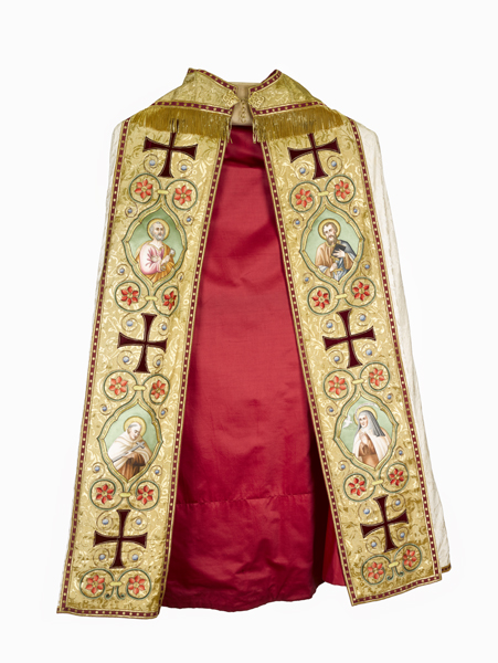 chape, chasuble : ornement blanc n°1