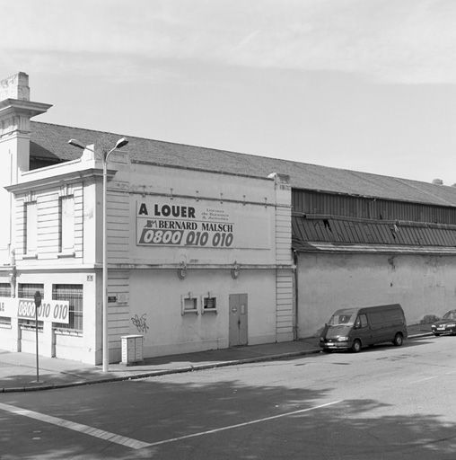 Usine de chaudronnerie des Ateliers de Construction du Rhône Laurent Chevalier puis Grenier puis Paul Dulac et Nas puis entrepôt à charbon Girard actuellement reconversion de la halle dite H7 en pôle numérique