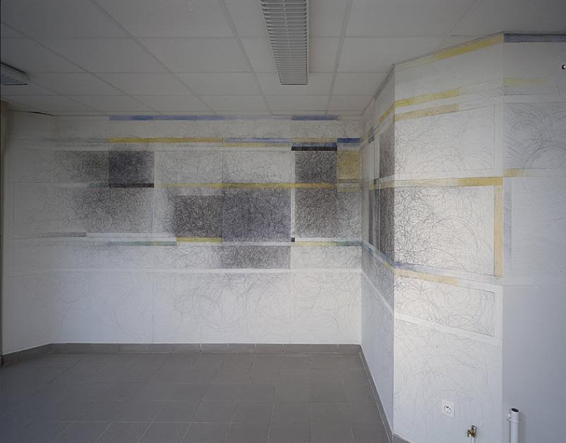 Revêtement mural (dessin) : composition sans titre
