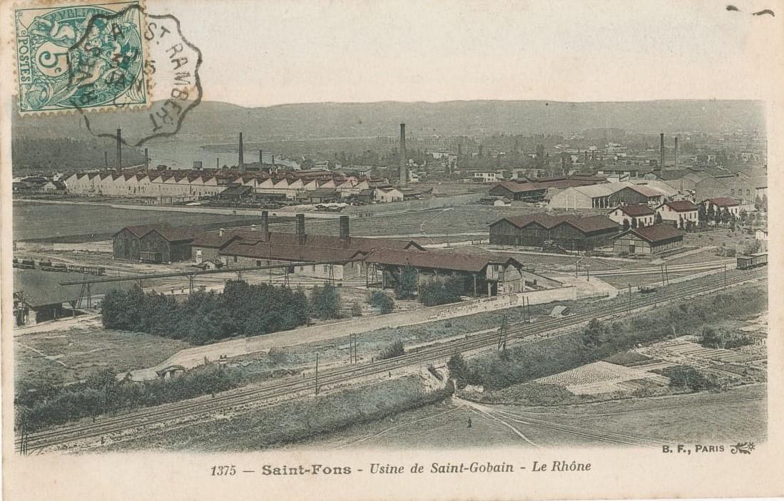 Cartes postales des usines chimiques de Saint-Fons