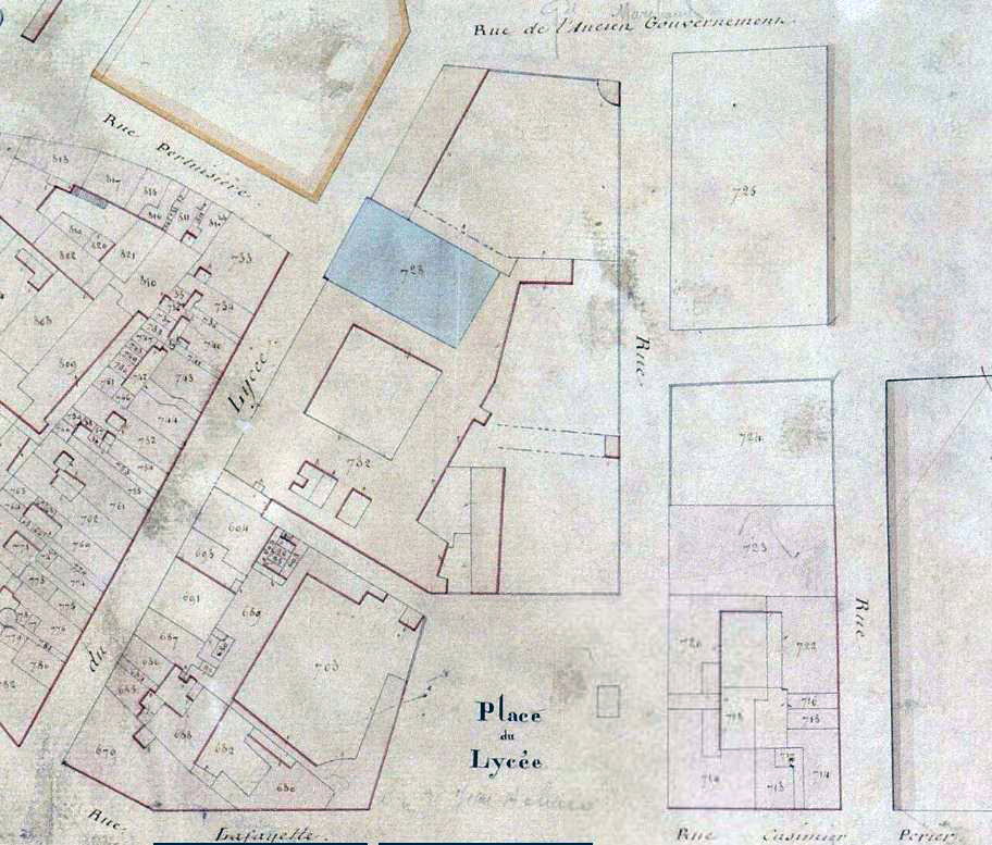 Collège de jésuites, dit Royal-Dauphin, puis école centrale, lycée, collège royal, lycée de garçons puis lycée de jeunes filles, actuellement cité scolaire Stendhal