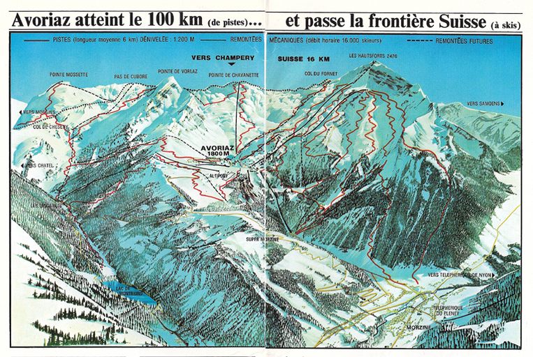 L'évolution du village de Jean Vuarnet : Morzine-Avoriaz, Haute-Savoie  (France) 