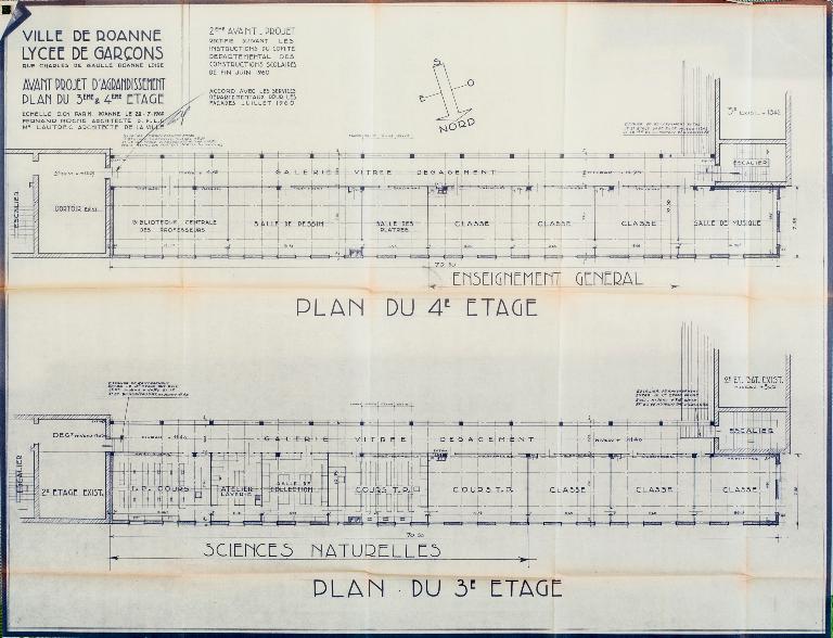 Manoir de Chènevoux, puis collège de jésuites, puis école centrale, puis lycée de garçons, actuellement lycée d'enseignement secondaire Jean-Puy